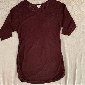 Motherhood Maternity burgundy sweater